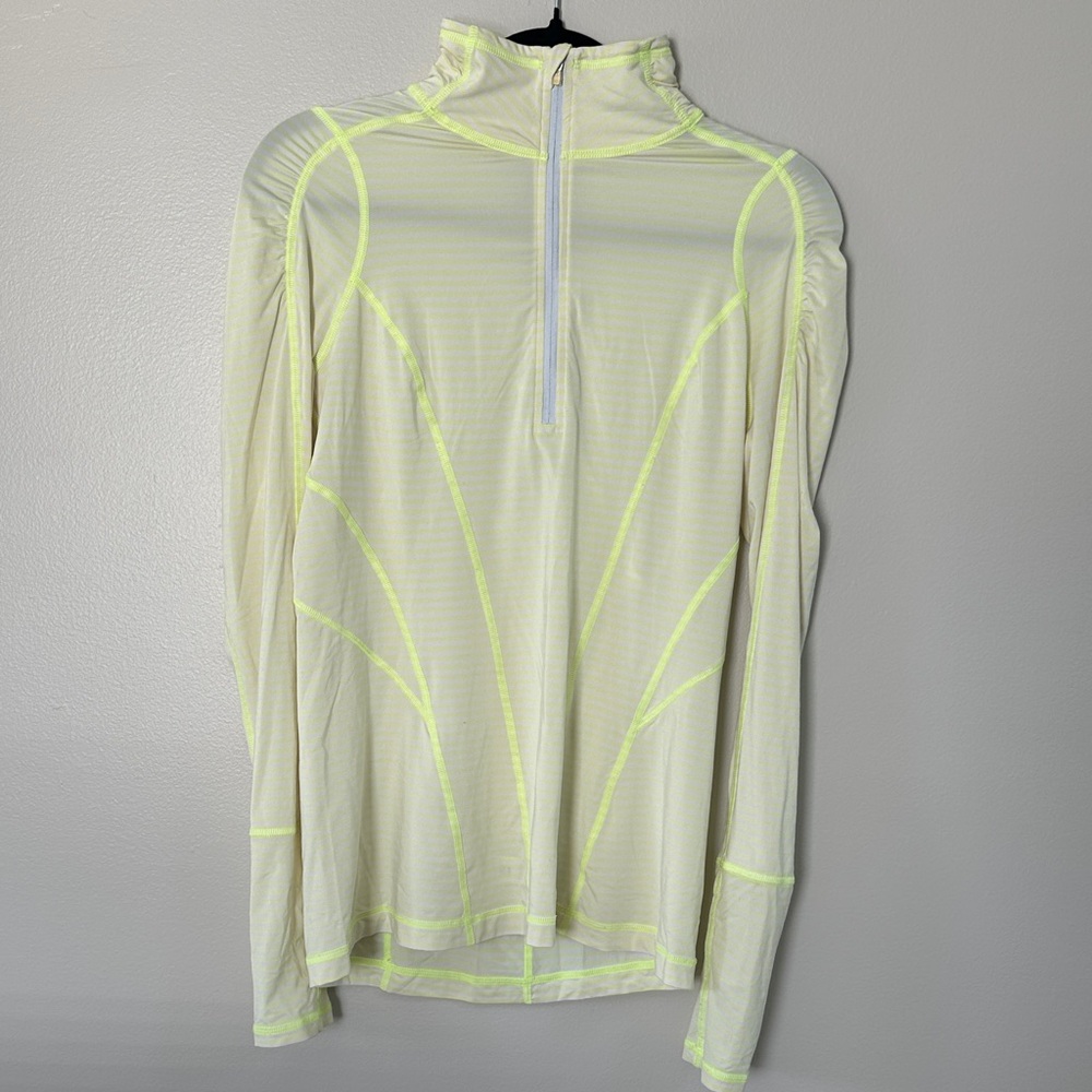 Zella Pullover Long Sleeve with Neon Yellow Trim Women’s Size Small
